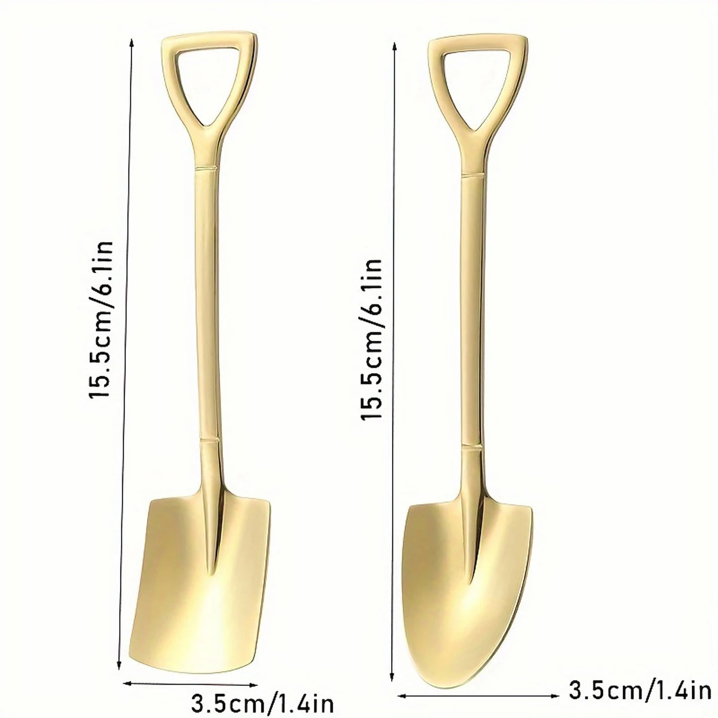 Lot de 10 cuillères à café en acier inoxydable pour fruits, glaces, desserts, accessoires de cuisine, mariage, Noël