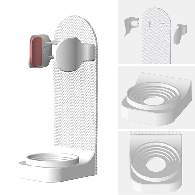 Support de brosse à dents électrique réglable, base en silicone antidérapante, support mural pour brosse à dents, adaptable à 99 %