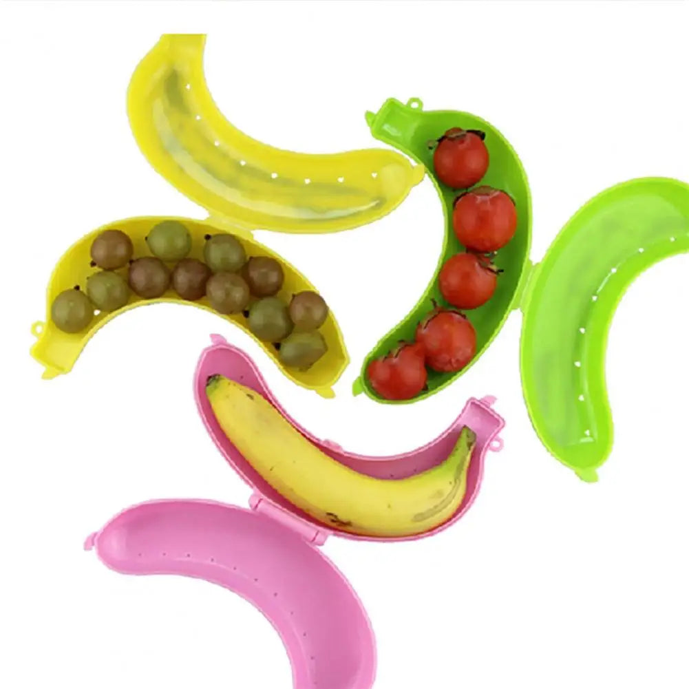Boîte de rangement flexible en plastique pour fruits et légumes, idéale pour conserver la fraîcheur des bananes, idéale pour pique-niquer, conserver les fruits et légumes, idéale pour la cuisine