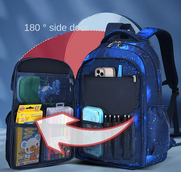 Sacs d'école orthopédiques imperméables pour enfants, sac à dos d'école primaire pour garçons, cartable pour enfants, sac à livres, 2025