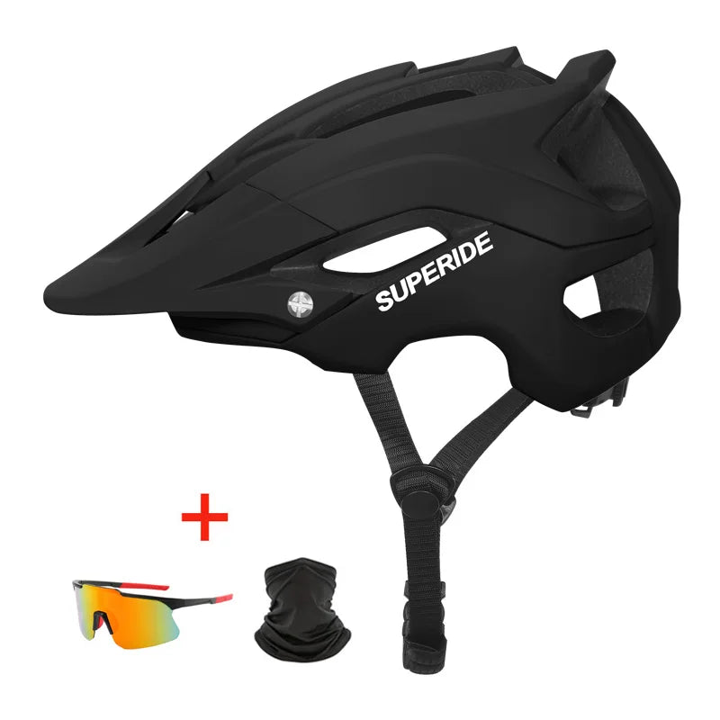 Casque de vélo VTT SUPERIDE moulé DH, casque de sport anti-impact pour vélo de route, de montagne, pour hommes et femmes