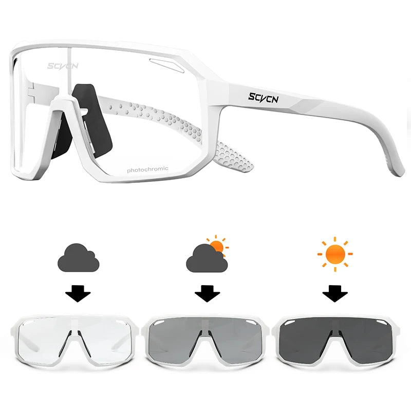 SCVCN Lunettes de soleil de cyclisme pour VTT, pour l'extérieur, UV400, pour femmes, sport, course à pied, hommes, vélo de route