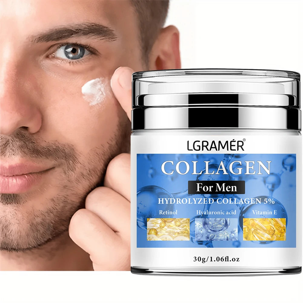 Crème anti-rides pour hommes, élimine les rides du visage et du cou, raffermit la peau, hydrate et rétinol, soin anti-âge pour le visage.