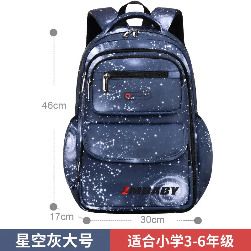 Sacs d'école orthopédiques imperméables pour enfants, sac à dos d'école primaire pour garçons, cartable pour enfants, sac à livres, 2025