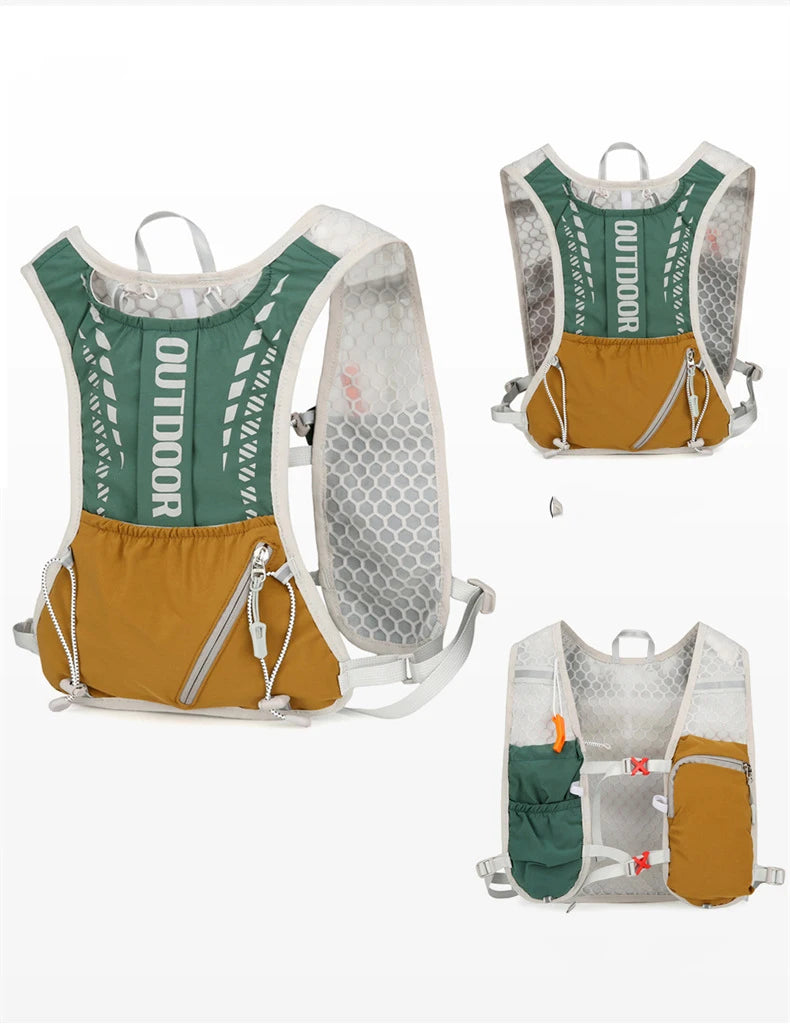 Gilet d'hydratation réfléchissant pour course à pied, sac à dos de cyclisme, sacs de vélo, sport de plein air, escalade, randonnée, VTT, vélo de route, sac à dos d'hydratation