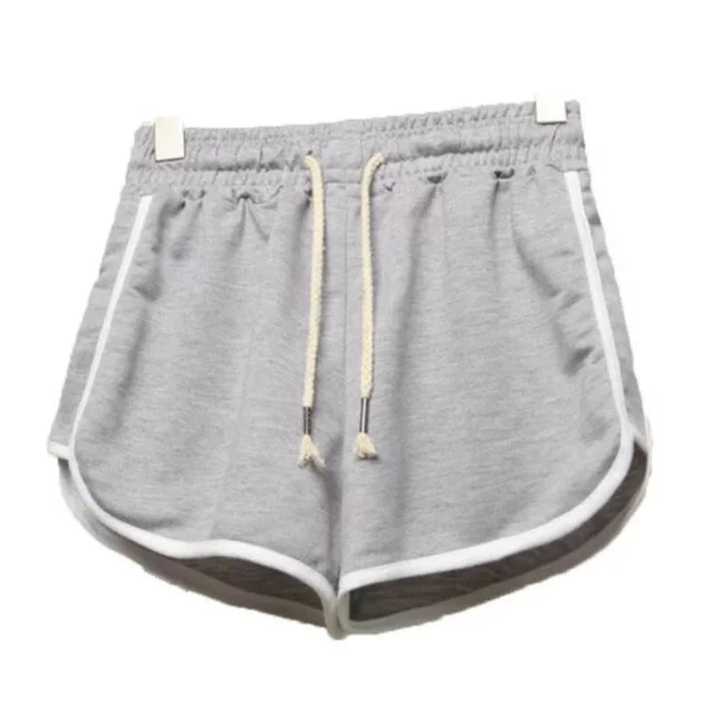 Shorts de yoga pour femmes, vêtements d'extérieur d'été, taille moyenne, pantalons décontractés amples et droits, pantalons courts de gym à jambes larges, minces et respirants