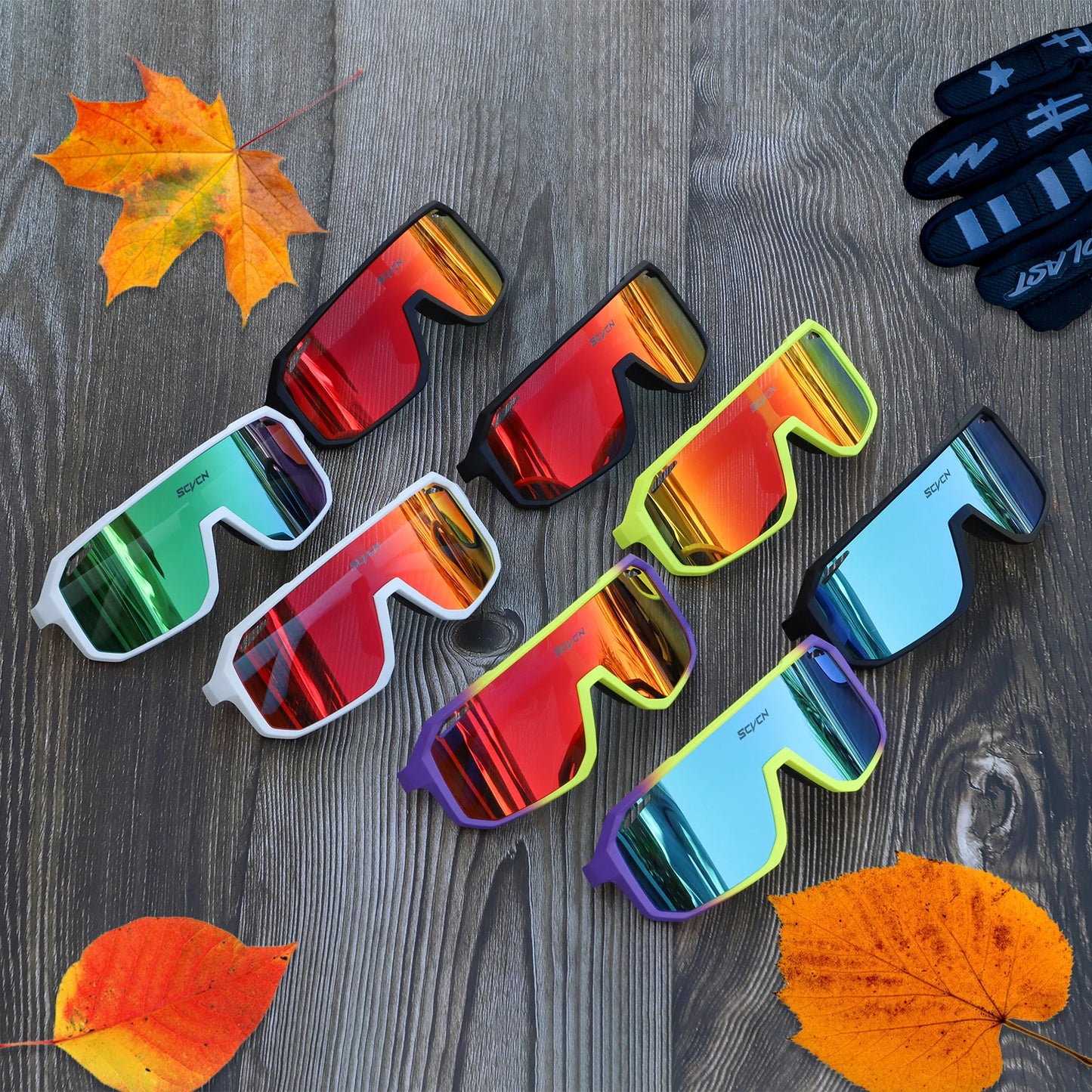 SCVCN Lunettes de soleil de cyclisme pour VTT, pour l'extérieur, UV400, pour femmes, sport, course à pied, hommes, vélo de route