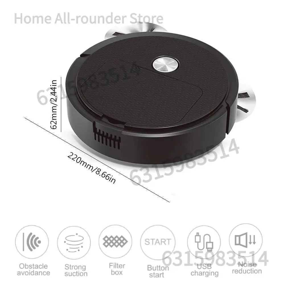 Intelligent Sweeping Robot with Long Battery Life Low Noise Design Compact House Cleaning Machine for Hard Floor and Pet Hair