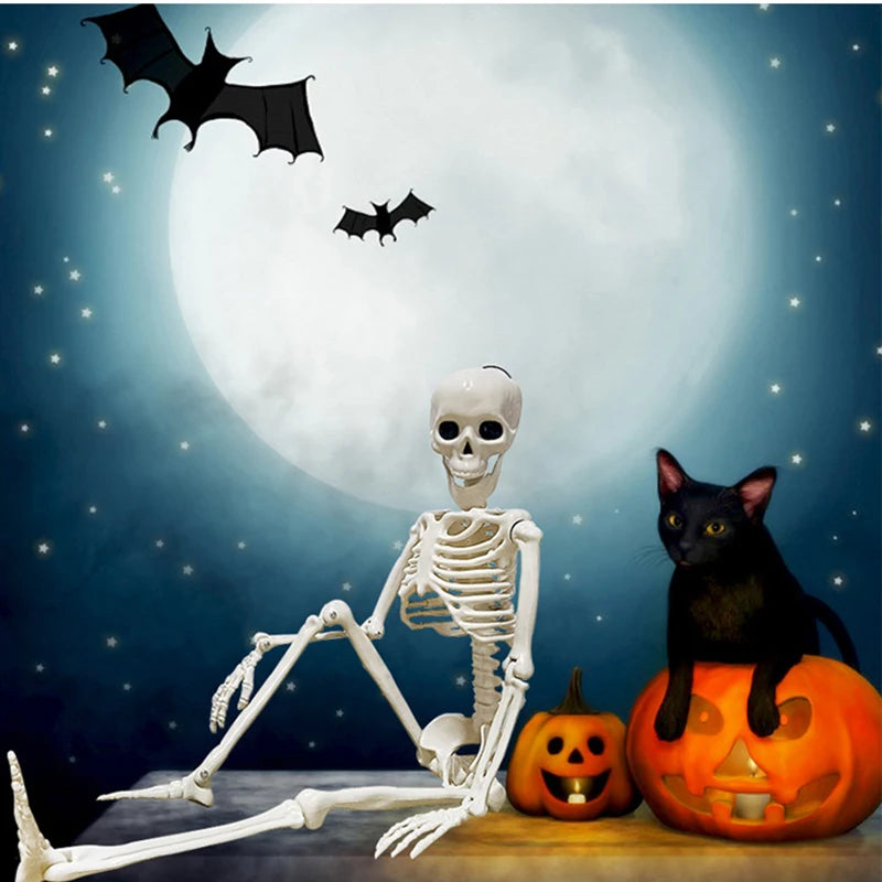 1 pièce de squelette humanoïde à modeler pour Halloween, accessoire décoratif pour maison hantée, chambre à coucher, balcon, décoration de fête, fournitures de bricolage
