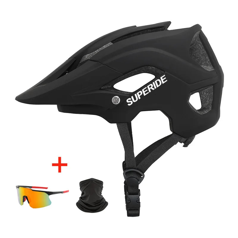 Casque de vélo VTT SUPERIDE moulé DH, casque de sport anti-impact pour vélo de route, de montagne, pour hommes et femmes