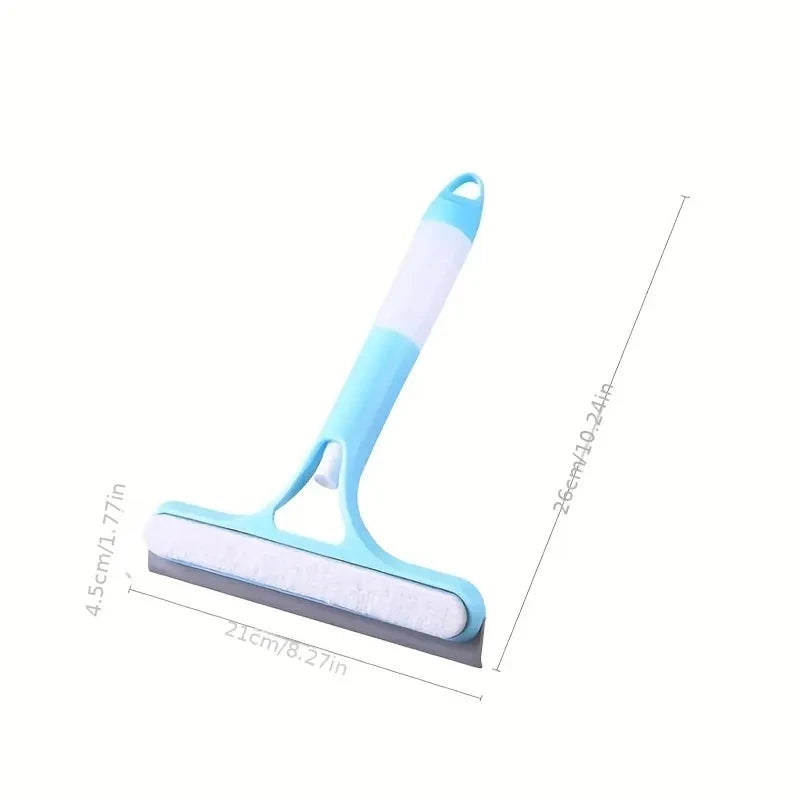 Miroir de nettoyage de vitres multifonction domestique avec arrosoir grattoir à vitres 3 en 1