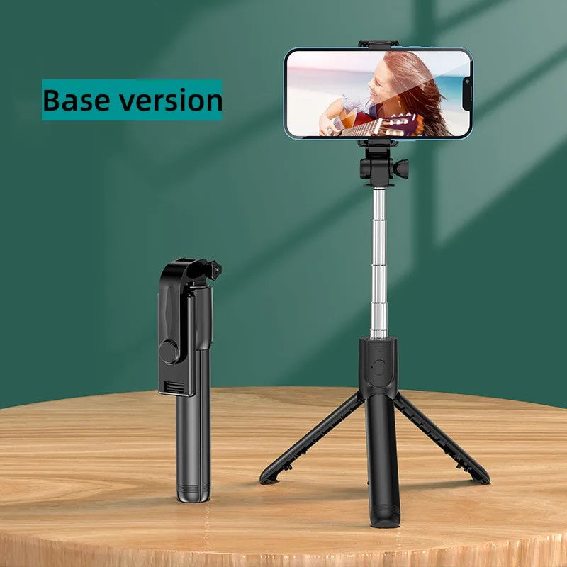 Perche Selfie Trépied Bluetooth avec Lumière LED & Télécommande Sans Fil pour iPhone et Android