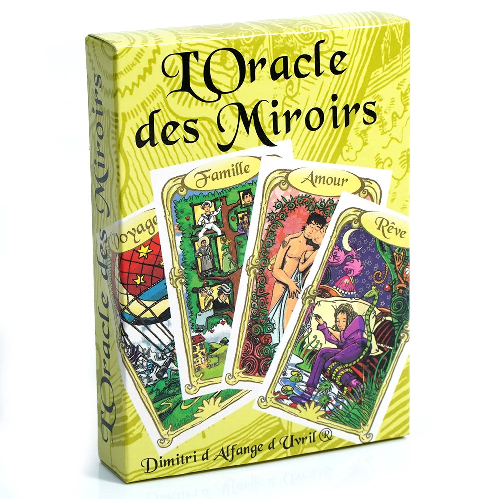 Cartes de Tarot anglais Oracle des Miroirs Un Outil Précieux pour la Divination et la Guidance Spirituelle Jeu de Fête en Famille