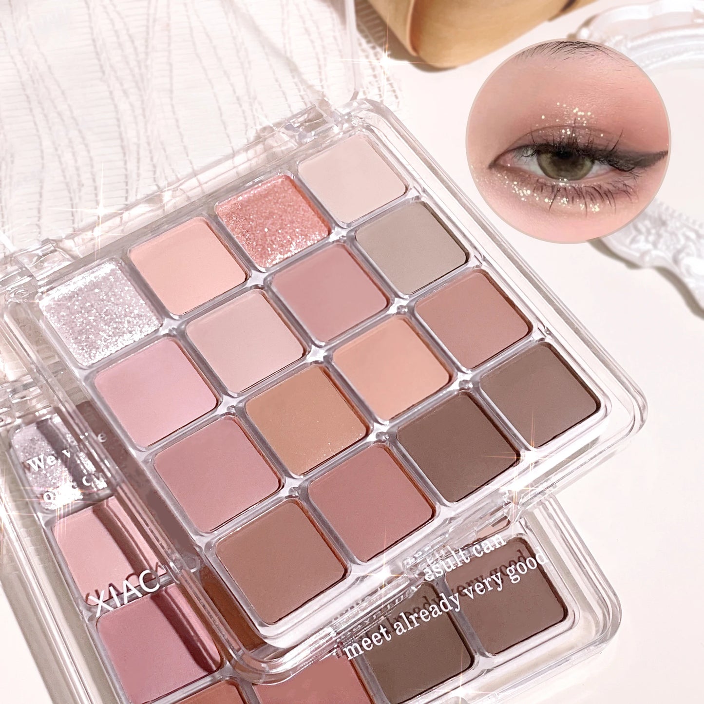 Palette Sunset Magic Eye 16 Couleurs — Ombres à Paupières Mat & Perlé aux Tons Terre Élégants