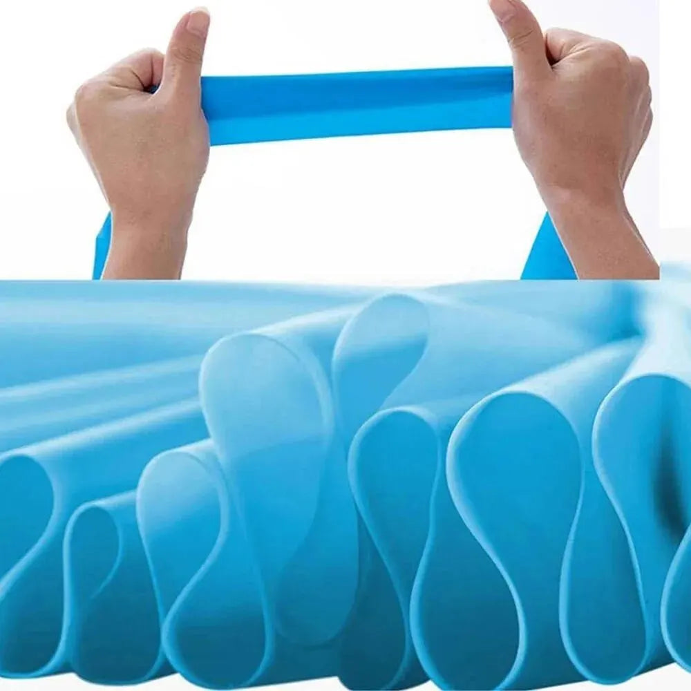 Bandes de résistance pour l'entraînement Bandes d'exercice Physiothérapie Entraînement de fitness en plein air Pilates Gym à domicile Bande élastique extensible