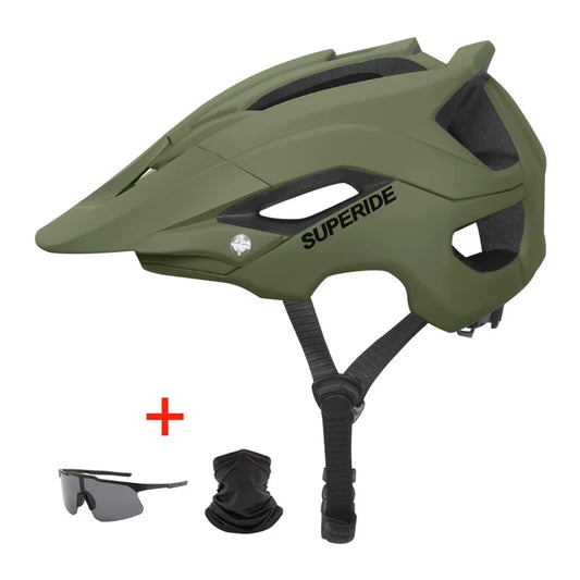 Casque de vélo VTT SUPERIDE moulé DH, casque de sport anti-impact pour vélo de route, de montagne, pour hommes et femmes