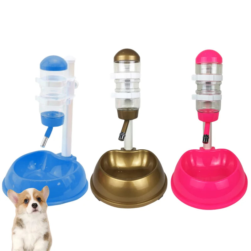 Abreuvoir automatique pour animaux de compagnie, gamelles pour chiens, bouteilles d'eau, abreuvoir universel pour chiens, distributeur relevable 2 en 1, fournitures pour chiots, gain de place