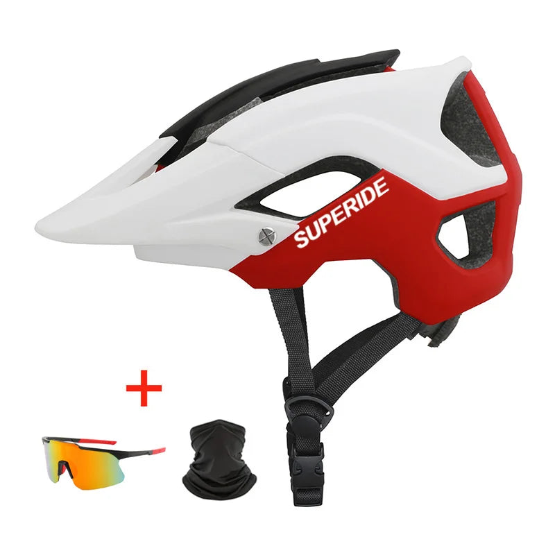 Casque de vélo VTT SUPERIDE moulé DH, casque de sport anti-impact pour vélo de route, de montagne, pour hommes et femmes