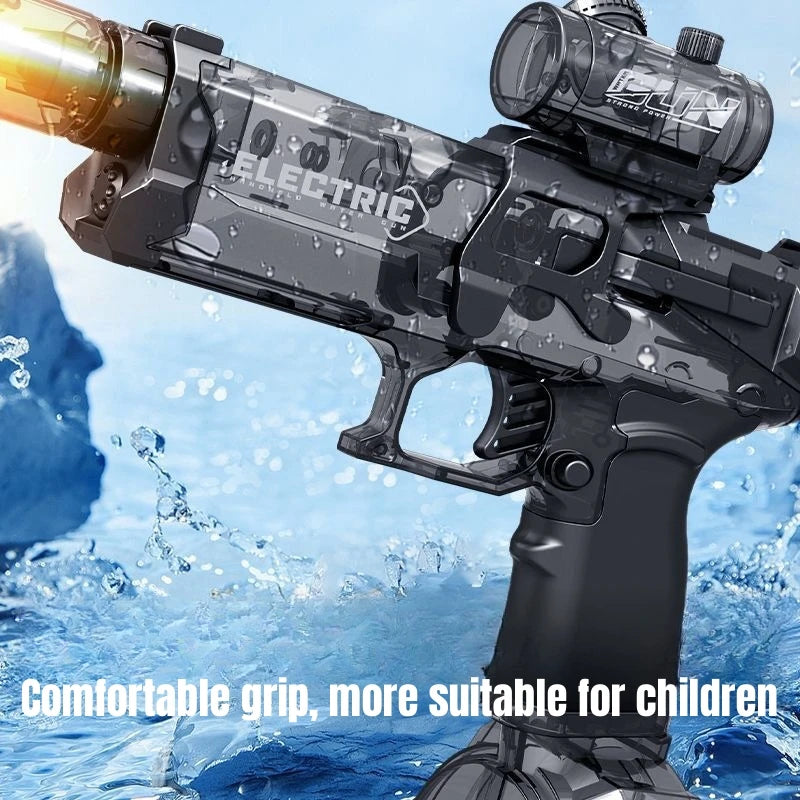 Pistolet à eau électrique haute pression pour enfants, jouets d'été, jeux de combat, plage, piscine, jardin, pistolet à eau automatique, cadeaux