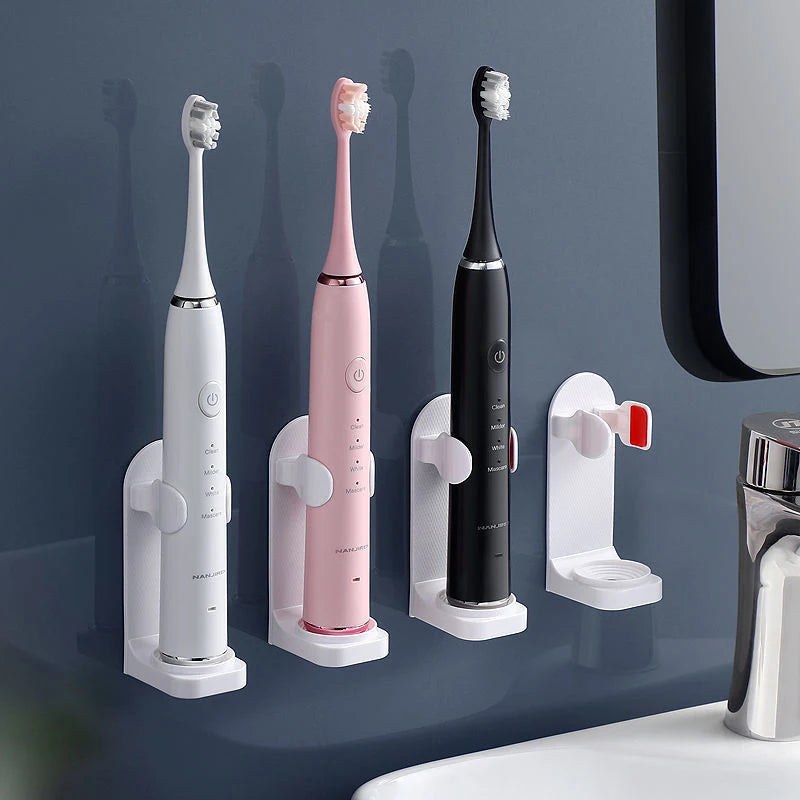 Support de brosse à dents électrique réglable, base en silicone antidérapante, support mural pour brosse à dents, adaptable à 99 %