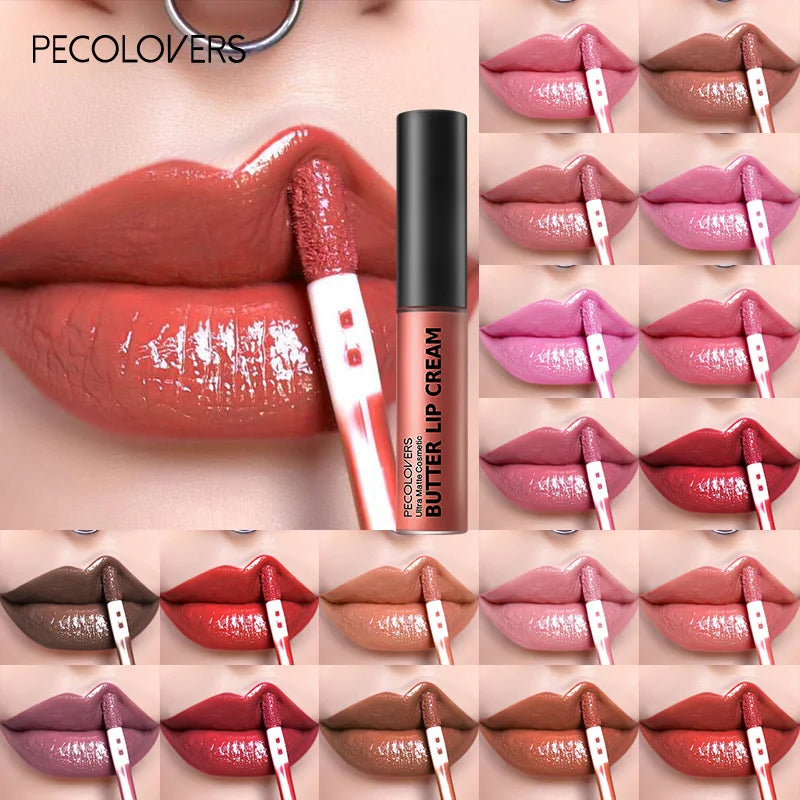 Rouge à lèvres mat, 21 couleurs, effet miroir ...