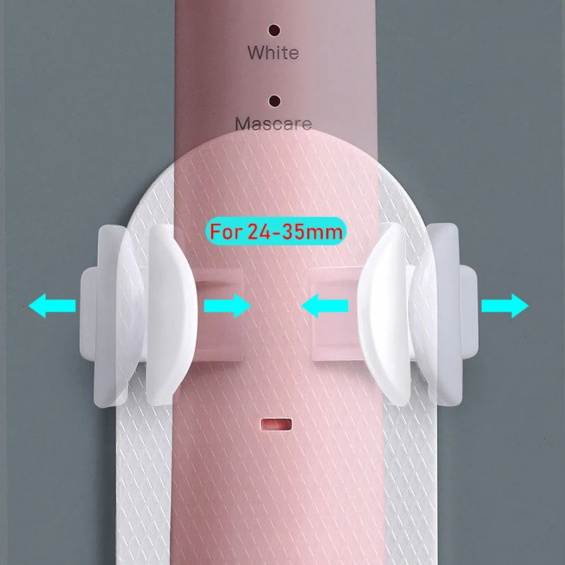 Support de brosse à dents électrique réglable, base en silicone antidérapante, support mural pour brosse à dents, adaptable à 99 %