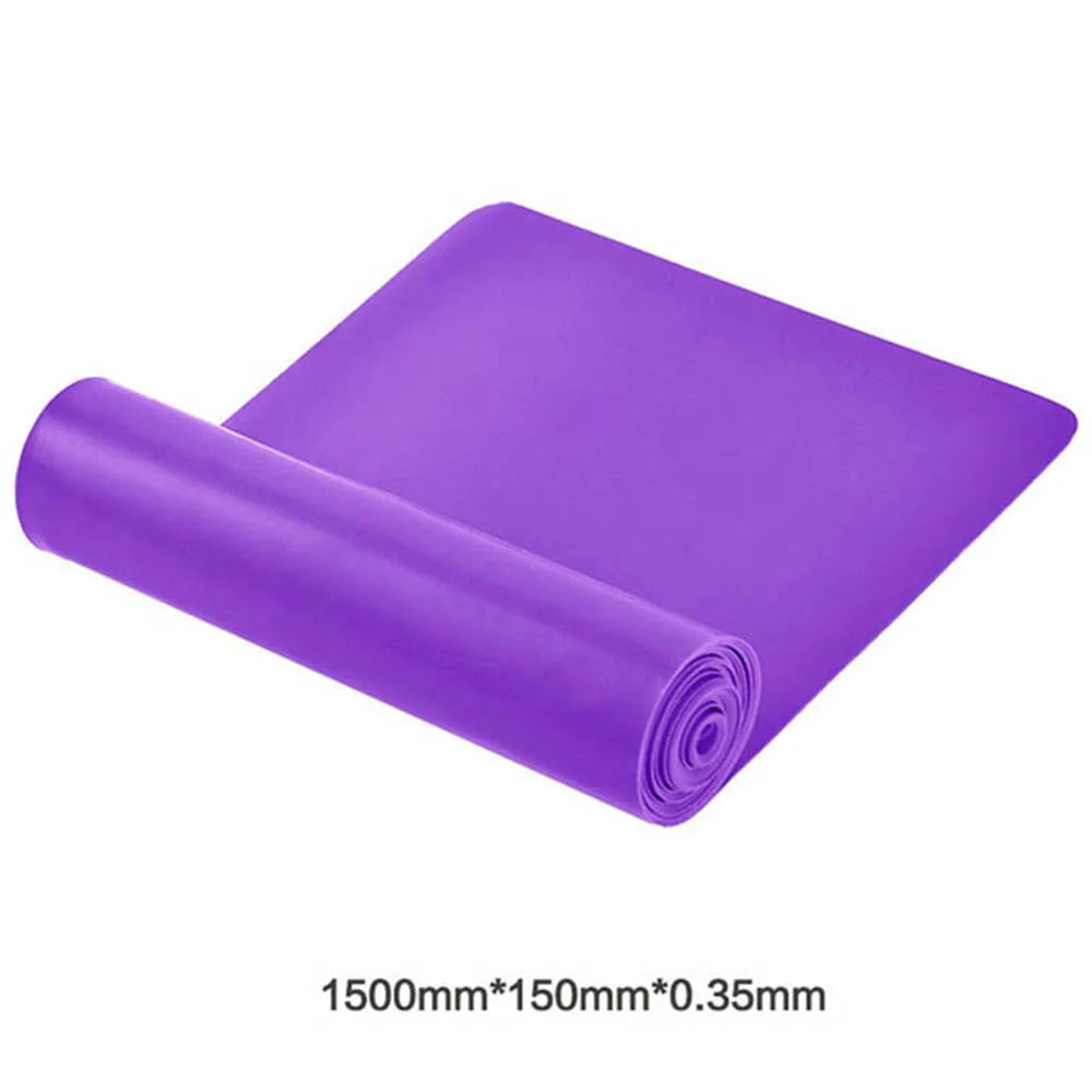 Bandes de résistance pour l'entraînement Bandes d'exercice Physiothérapie Entraînement de fitness en plein air Pilates Gym à domicile Bande élastique extensible