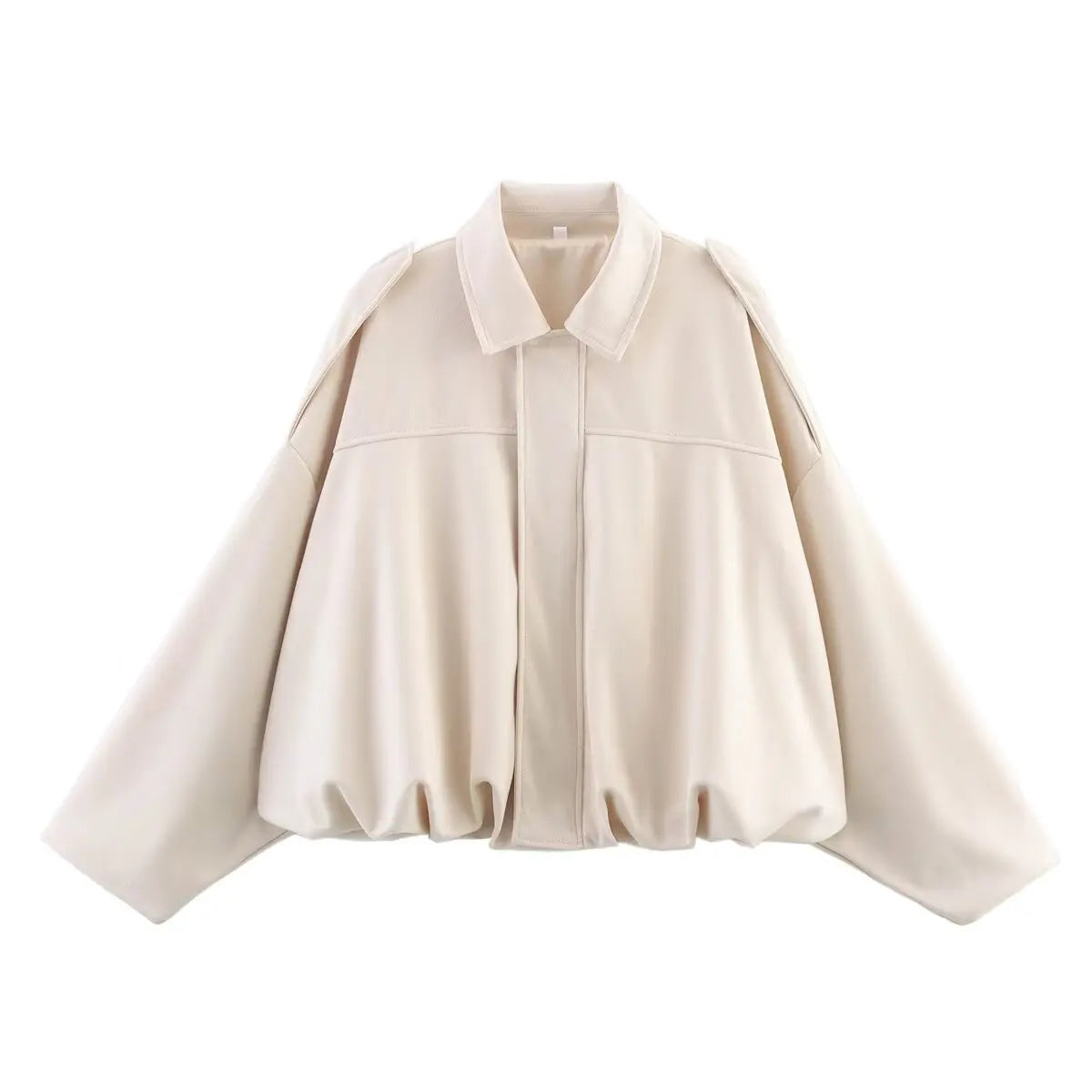 TFMLN Femmes Daim Bomber Veste Printemps Nouvelle Mode Manches Longues Fermeture Éclair Oversize Solide Bomber Manteau Chic Dame 2025 Streetwear