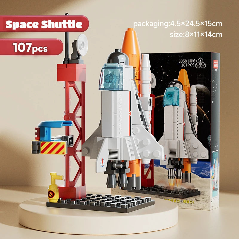 Puzzle Lego compatible avec char militaire, fusée, robot, dinosaure, véhicule blindé, avion de chasse, jouets d'assemblage pour garçons et enfants, cadeaux
