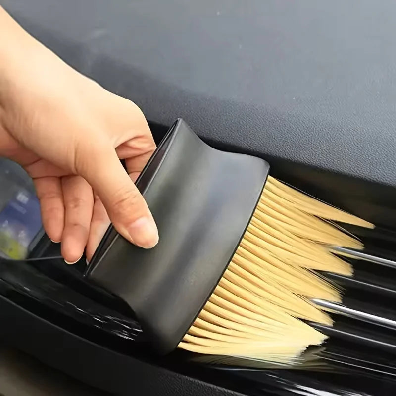 Brosse de modèle général de voiture, tableau de bord, sortie de sortie, carrosserie, décoration intérieure, brosse à poussière, brosse à cheveux propre, quatre saisons