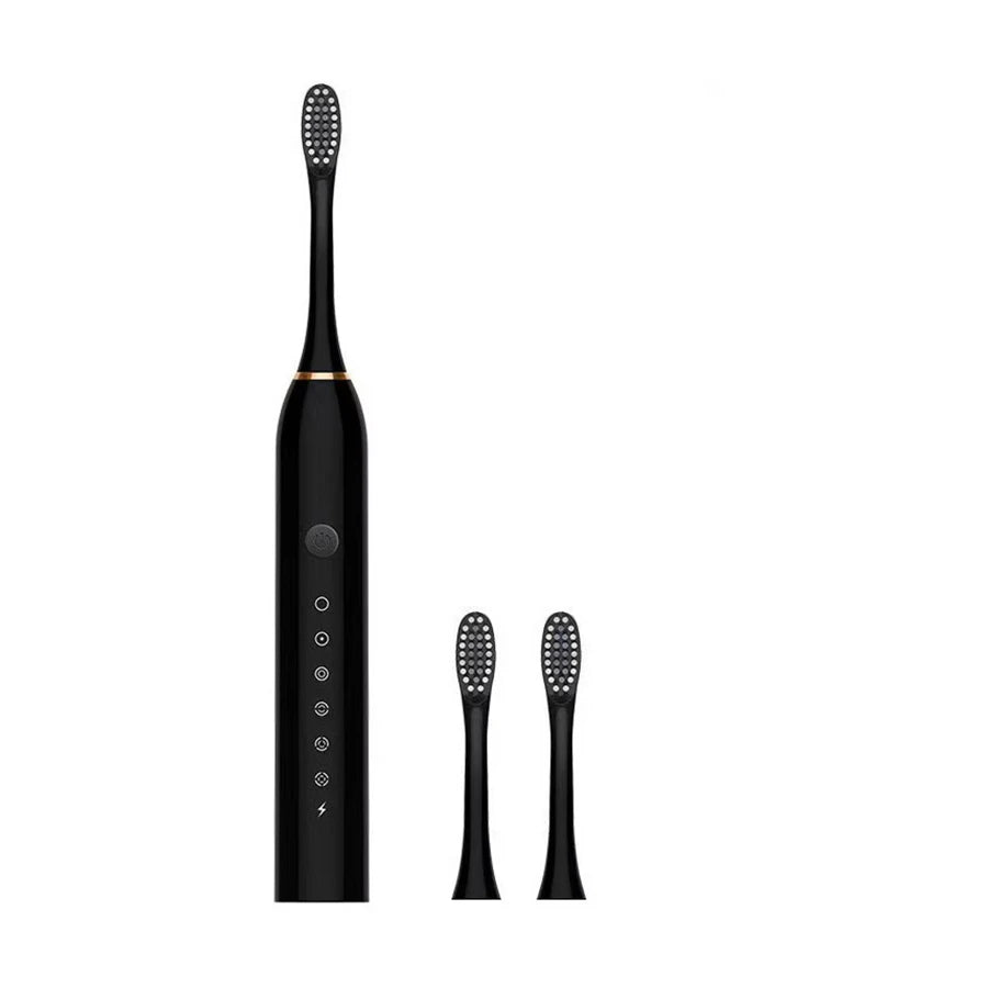 Brosse à dents électrique sonique pour adultes, tête de brosse DuPont étanche IPX7, rechargeable par USB, nettoyage haute fréquence, 6 modes de nettoyage