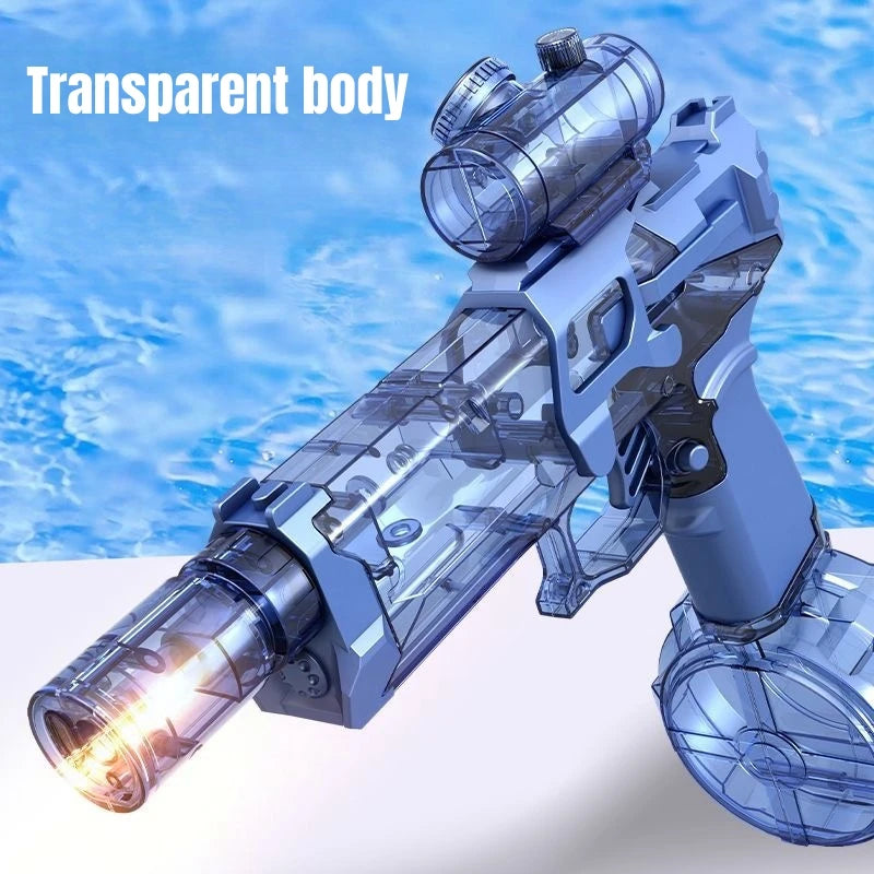 Pistolet à eau électrique haute pression pour enfants, jouets d'été, jeux de combat, plage, piscine, jardin, pistolet à eau automatique, cadeaux