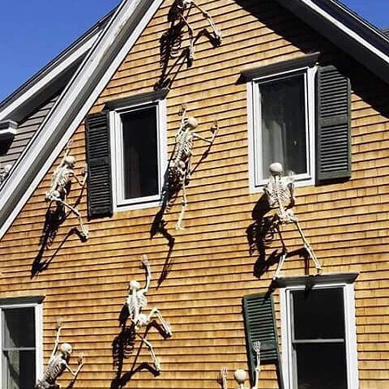 1 pièce de squelette humanoïde à modeler pour Halloween, accessoire décoratif pour maison hantée, chambre à coucher, balcon, décoration de fête, fournitures de bricolage