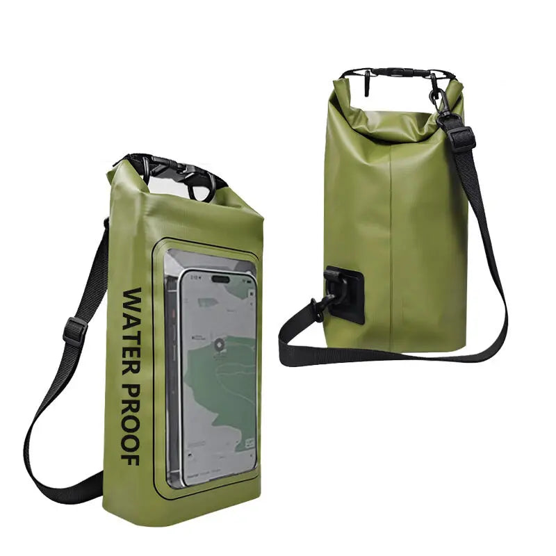 Sac étanche 2 L avec écran tactile pour randonnée, rafting, surf, kayak, sports de plein air, équipement de camping, XA394Q