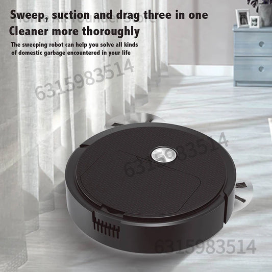 Intelligent Sweeping Robot with Long Battery Life Low Noise Design Compact House Cleaning Machine for Hard Floor and Pet Hair