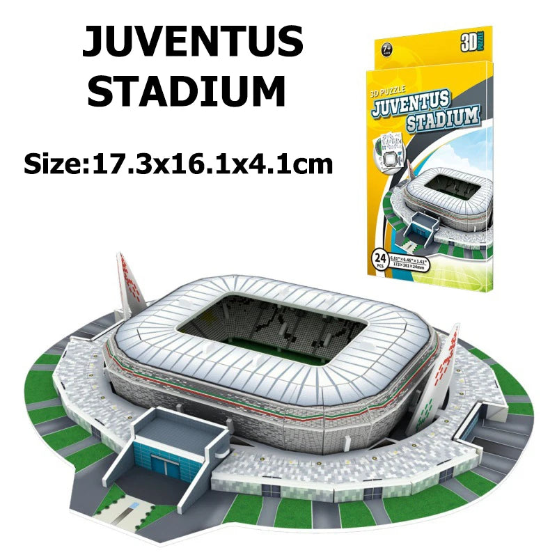 Terrain de football miniature 3D, puzzle à faire soi-même, stades de renommée mondiale, modèles de jeux de football, jouets périphériques, cadeaux d'anniversaire pour fans, DDJ