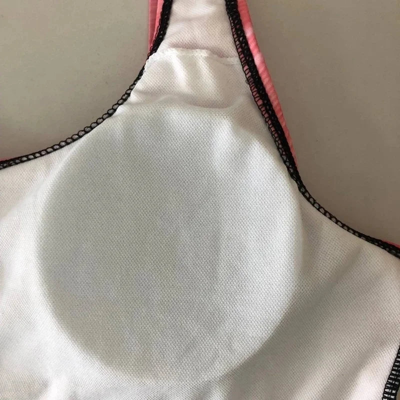 Maillot de bain une pièce dos nu sexy pour femme, imprimé dégradé, accessoires de natation, tailles S à 2XL