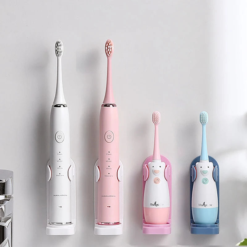 Support de brosse à dents électrique réglable, base en silicone antidérapante, support mural pour brosse à dents, adaptable à 99 %