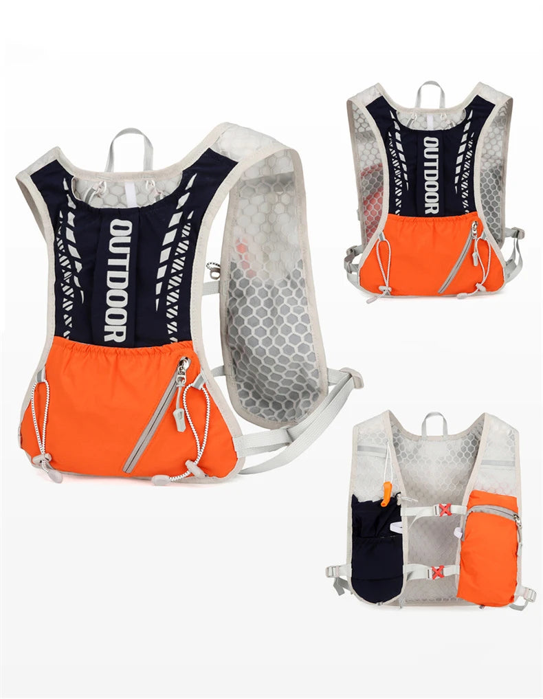 Gilet d'hydratation réfléchissant pour course à pied, sac à dos de cyclisme, sacs de vélo, sport de plein air, escalade, randonnée, VTT, vélo de route, sac à dos d'hydratation