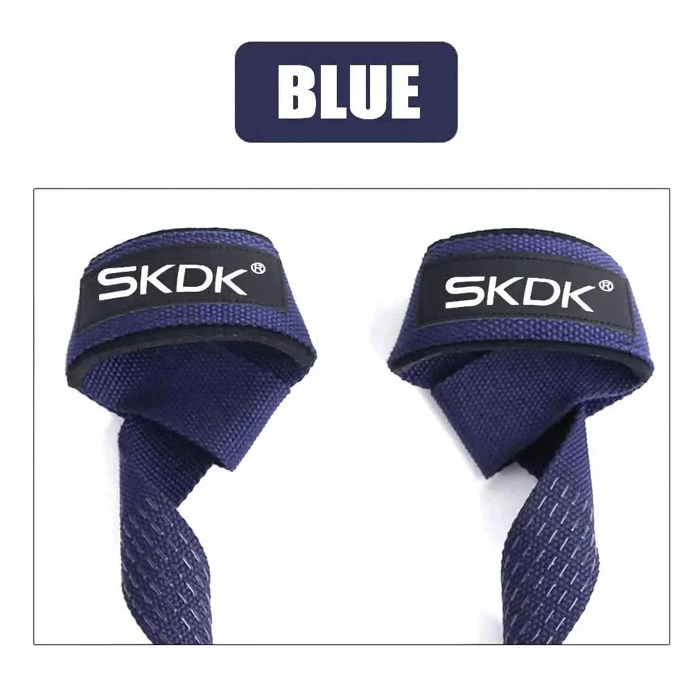 Lot de 2 sangles de poignet d'haltérophilie, réglables et antidérapantes, pour entraînement en force, fitness, levage, support de poignet, bande de préhension sportive