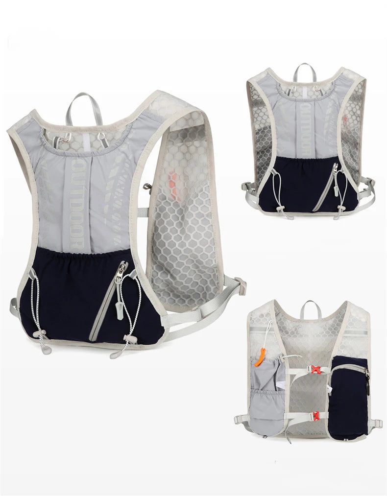 Gilet d'hydratation réfléchissant pour course à pied, sac à dos de cyclisme, sacs de vélo, sport de plein air, escalade, randonnée, VTT, vélo de route, sac à dos d'hydratation