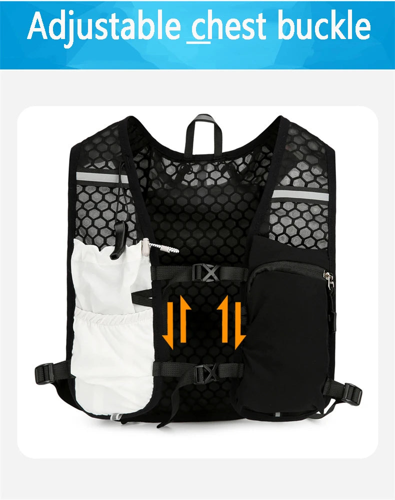Gilet d'hydratation réfléchissant pour course à pied, sac à dos de cyclisme, sacs de vélo, sport de plein air, escalade, randonnée, VTT, vélo de route, sac à dos d'hydratation