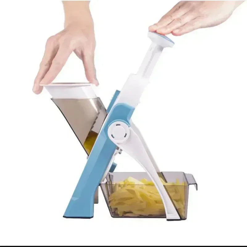 Trancheuse réglable, coupe-légumes en dés, lame en acier inoxydable, gadget de cuisine, fonctionnement manuel