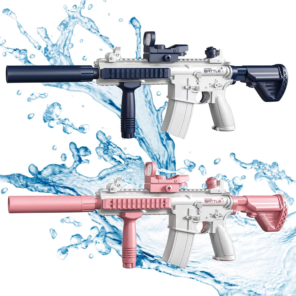 Pistolet à eau électrique M416, jouet de tir entièrement automatique, idéal pour l'été, la plage ou l'extérieur, idéal pour enfants, garçons et filles, cadeau idéa