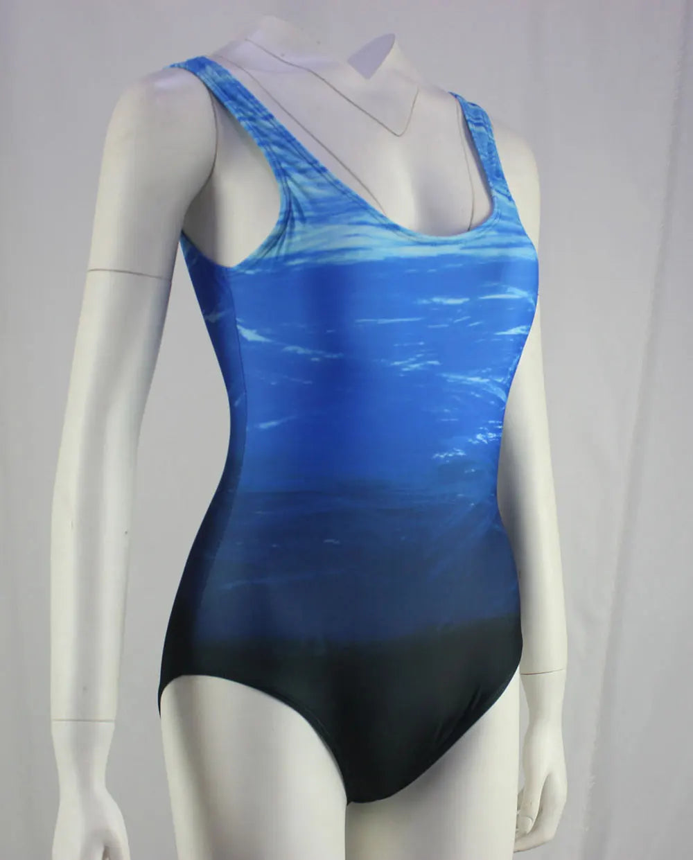 Maillot de bain une pièce dos nu sexy pour femme, imprimé dégradé, accessoires de natation, tailles S à 2XL