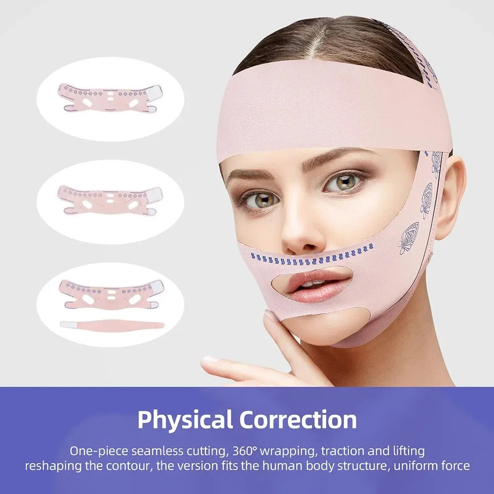 Bandage amincissant pour le visage, ceinture de lifting en V pour femmes, ceinture anti-rides, soins de beauté du visage