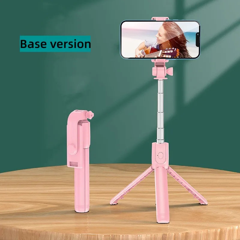 Perche Selfie Trépied Bluetooth avec Lumière LED & Télécommande Sans Fil pour iPhone et Android