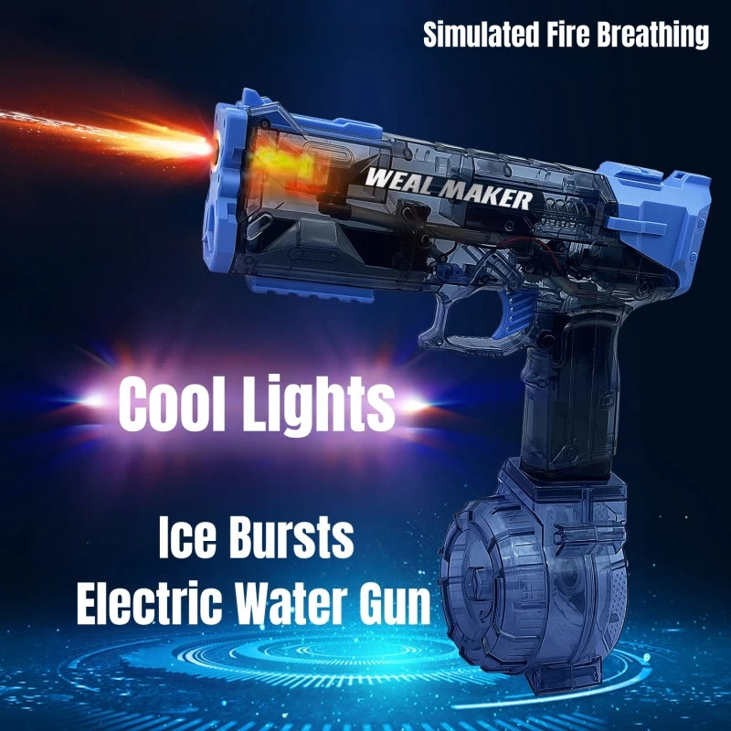 Pistolet à eau électrique haute pression pour enfants, jouets d'été, jeux de combat, plage, piscine, jardin, pistolet à eau automatique, cadeaux
