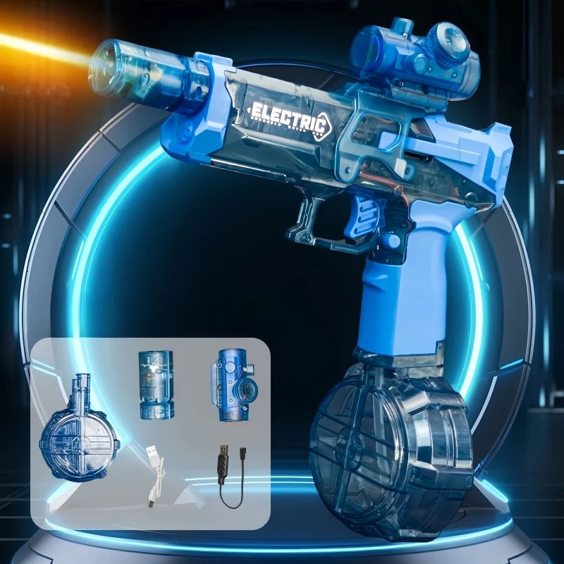 Pistolet à eau électrique haute pression pour enfants, jouets d'été, jeux de combat, plage, piscine, jardin, pistolet à eau automatique, cadeaux