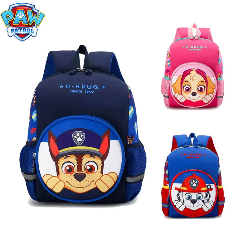 Sac à dos pour enfants Paw Patrol Anime Chase Skye Marshall Sac d'école Sac à bandoulière double grande capacité Garçon Fille Cadeaux d'anniversaire